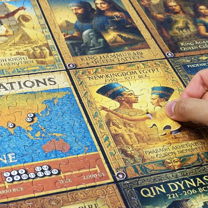 Ancient Civilizations World History Jigsaw Puzzle 500 Pieces Large Format for 13+