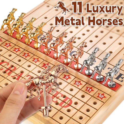 Large 21 Inches Horse Race Board Game