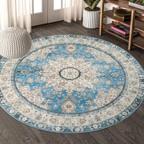 Felice Oriental Floral Medallion Round Rug