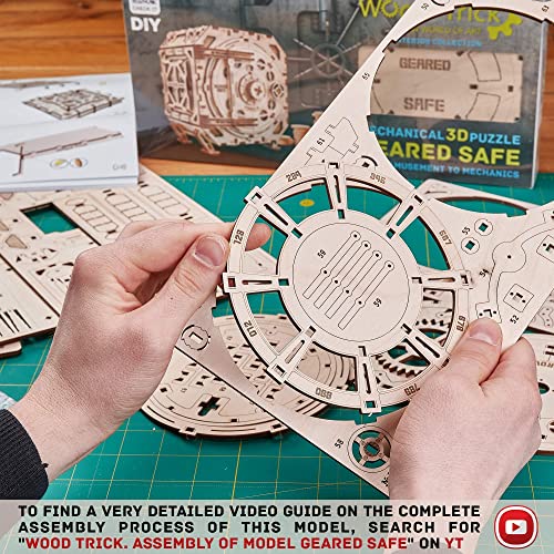Safe Locker Puzzle Box 3D Wooden Puzzles for Adults to Build