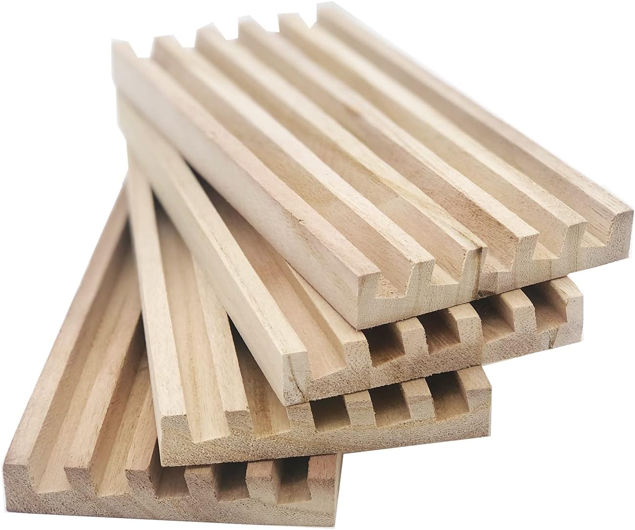 Wooden Domino Trays/Racks Set of 8 Mexican Train Domino Trays/Racks Double 12 Tiles Holders Rack Domino Tiles Holders Domino Wood Holder【 Dominoes not Included】