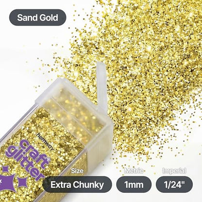 Craft Glitter Shaker Sand Gold 110g Extra Chunky (3.8 Ounce)