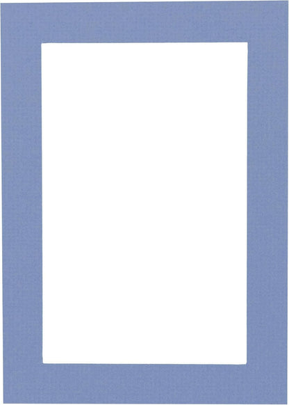 Pack of Ten Acid Free 11x14 Mats Bevel Cut for 8.5x11 Photos - Brittany Blue Precut Matboards With Backing Boards and Self Seal Photo Mat Bags For Pictures, Photos, Framing - 4-ply Thickness