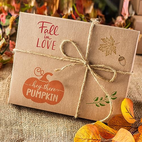4 Sheet Fall Thanksgiving Words Clear Stamps Greeting Words Pumpkin Maple Leaves Silicone Transparent Stamps Happy Fall Stamp Cards for DIY Craft Card Making Scrapbooking Embossing Album Decor (4 Count)