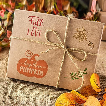 4 Sheet Fall Thanksgiving Words Clear Stamps Greeting Words Pumpkin Maple Leaves Silicone Transparent Stamps Happy Fall Stamp Cards for DIY Craft Card Making Scrapbooking Embossing Album Decor (4 Count)