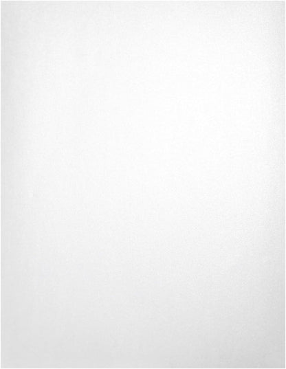 Metallic Shimmer Paper Sheets - White, 8.5 x 11 In, 110 GSM, 96 Sheets, Double-Sided - Invitations & Crafts, Printer-Friendly, Scrapbooking & DIY Projects