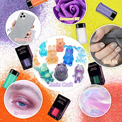 Iridescent Ultra Fine Glitter Powder Resin Supplies Glitters