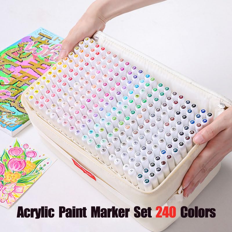 Water Based Acrylic Paint Markers (240 Count)