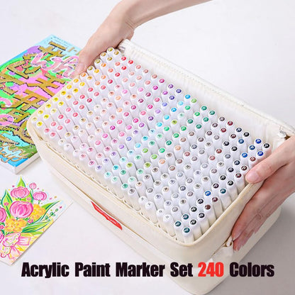 Water Based Acrylic Paint Markers (240 Count)