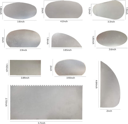 10pcs Steel Cutter Ceramic Tools, Sculpture Pottery Modeling Cutter Scraper for Polymer Clay Crafts