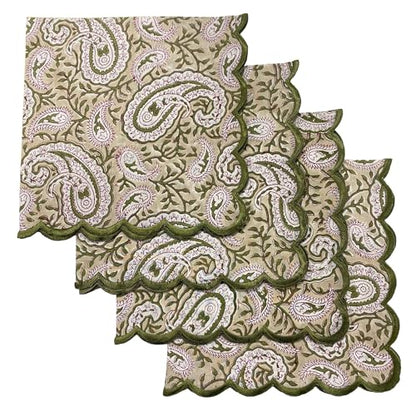 Hand Block Print Cloth Napkins (4 Count)