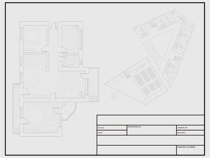 Geyee 10 Sheets Architectural Vellum Paper Translucent White Vellum Sheets Drafting Paper Rag with Border and Title Block(18 x 24 Inches)