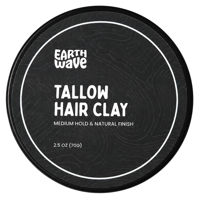 All Natural Tallow Hair Clay for Men & Women (2.5 Ounce)