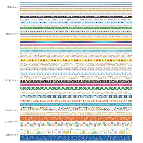 40 Rolls Washi Tape Set (40 Count)