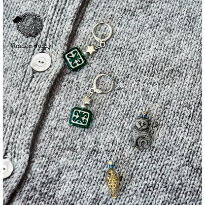 Handmade Stitch Markers for Knitting and Crochet (4 Count)