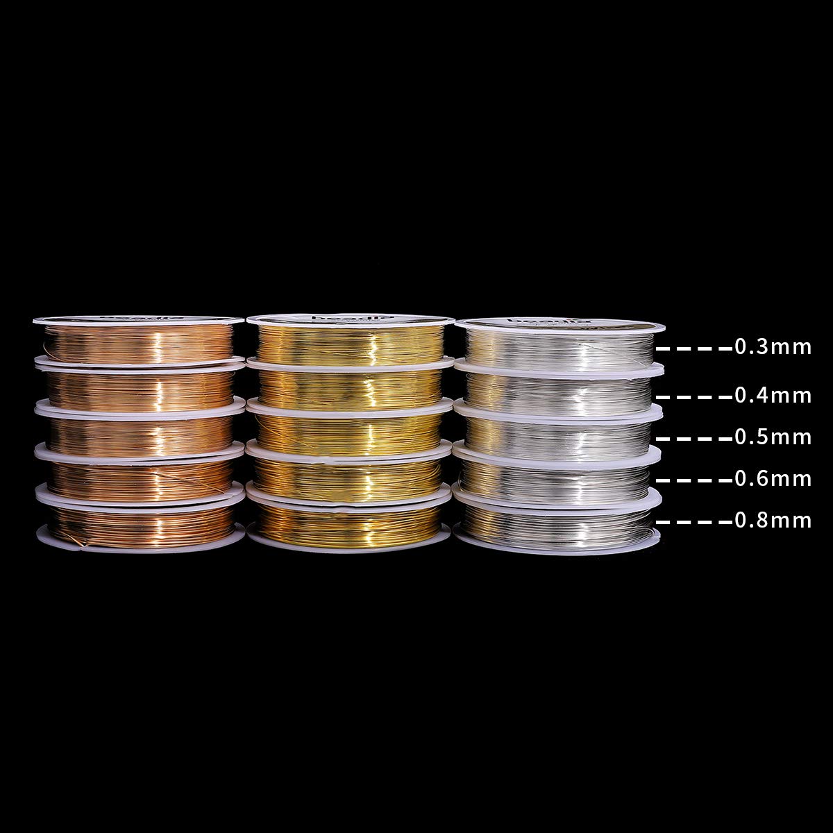 Gold Copper Wire 0.8mm Bead Cord for Bracelet Necklace Charm Beading Jewelry Making 9yard - Crafty Corner