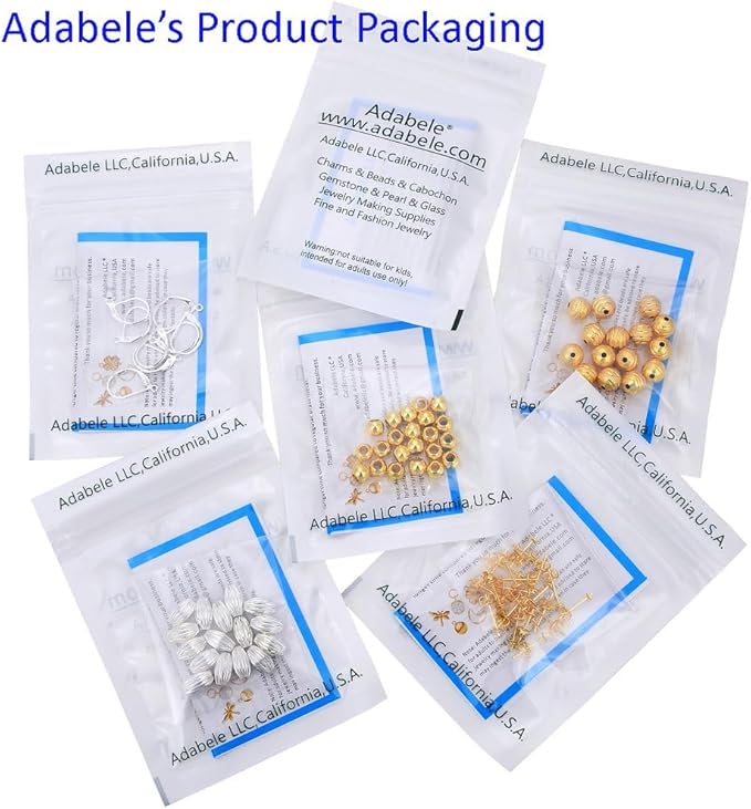 50pcs Adabele Authentic Sterling Silver Flat Headpin Head Pins 25mm (1 inch) Hypoallergenic for DIY Craft Jewelry Making (Wire 0.4mm/26 Gauge) SS3-25