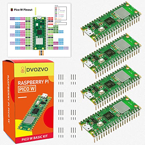 4Pack Raspberry Pi Pico W with Pre (4 Count)