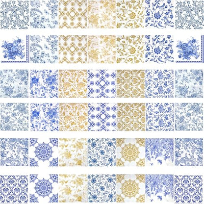 42 Pack Assorted Floral Napkins Decoupage Decorative (42 Count)