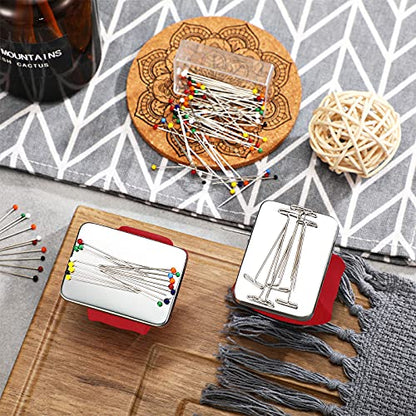 Magnetic Wrist Sewing Pincushion with 100 Pcs 1.5" Pins