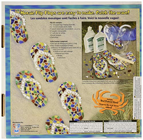 Mosaic Flip Flop Stepping Stone Kit