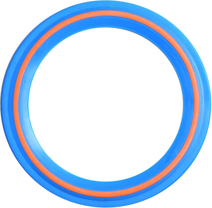 JEEFUD Flying Disc for Kids Adults 11 inch Flying Ring, 3 Pack Beach Backyard Sports Play Soft Discs, Sport Outdoor Toy Gift for 4+ Year Old Boys Girls Family (3PCS (Blue，Pink&Turquoise))