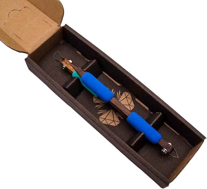 The Original DiamondCore Tools: 2-Pack Pottery Carving Tool Set ‚ P29 & FP1, Clay Sculpting, Detail Relief Carving, Sgraffito, Ceramic Art (Set 4)