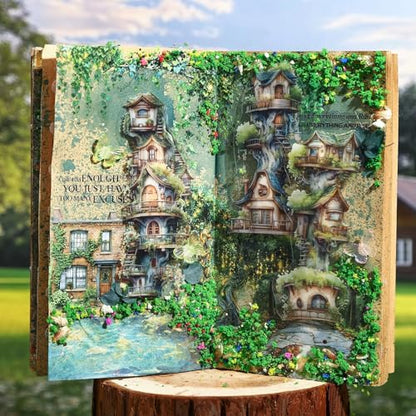 Fairy Tale Tree House PET Tape Set with Clip (4 Count)