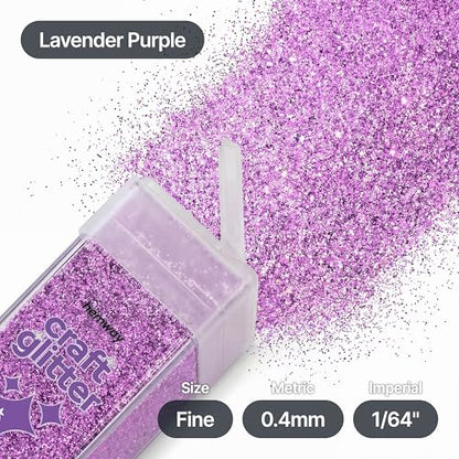 Craft Glitter Shaker Lavender Purple 110g Fine (4.6 Ounce)