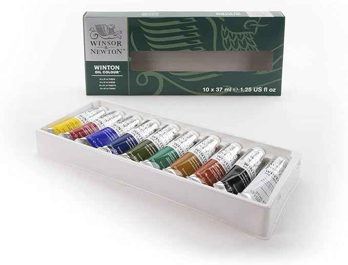 Winsor & Newton Winton Oil Paint, Starter Set of 10 x 37ml Tubes
