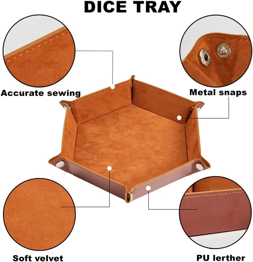 Magic The Gathering Counter Dice Set 48 Pcs D6 MTG Dice Life Counters Tokens Dice for Magic Card Game Accessories with 6 Pcs Drawstring Bags and Dice Tray (Color)