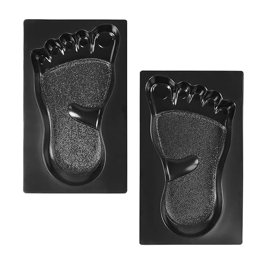 Super Durable Foot Print Mold | Quality ABS Concrete Paving Maker | Easy DIY Garden Way | Create Custom Stepping Stones | Left & Right Footprint Design