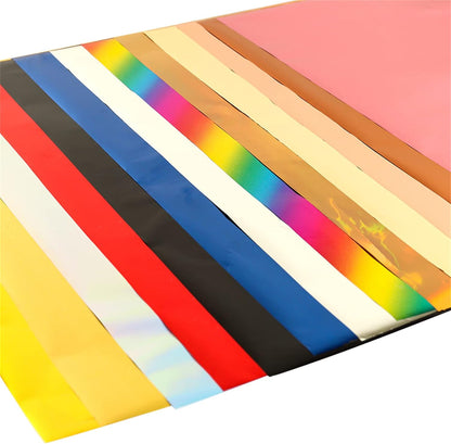 Briartw 20x29cm Hot Foil Paper 50 Sheets Pack Toner Reactive Foil Hot Stamping Foil Paper by Laser Printer and Laminator for Scrapbooking Craft Cardmaking DIY Album (Pale Gold, 50 Sheets)