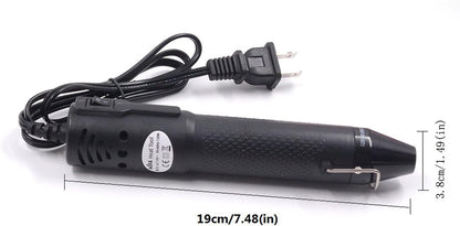 mofa Embossing Heat Pen,Mini Heat Gun,Hot Air Pen Tools Shrink Pen with Stand For DIY Embossing And Drying Paint Multi-Purpose Electric Heating Nozzle 150W 110V (Black,Black) - Crafty Corner