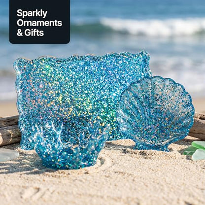 Craft Glitter Shaker Ocean Blue Holographic 130g Extra Chunky (3.8 Ounce)