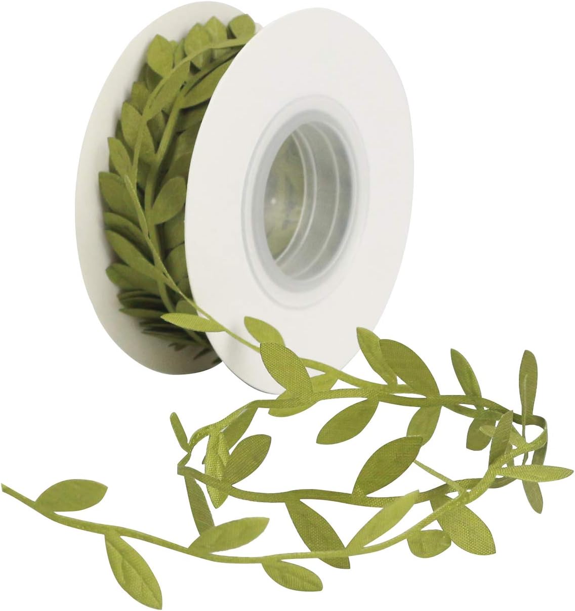MEEDEE Leaf Trim - 1" x 20 Yards - Sage Green Ribbon for Leaf Wrapping Paper Sewing Craft Accessories Greenery Baby Shower Birthday Party Hemp Yarn Flowers Embellishments - Crafty Corner