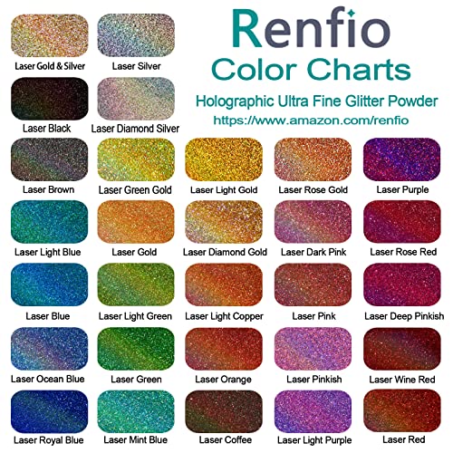 Holographic Ultra Fine Blue Glitter Powder Metallic Resin Glitter