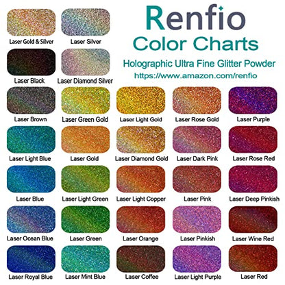 Holographic Ultra Fine Blue Glitter Powder Metallic Resin Glitter