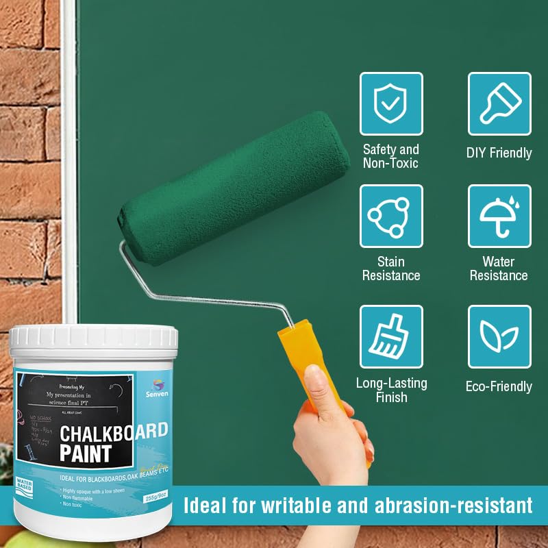 Chalkboard Paint Green Chalk Board Paint for Wood (9 Fl Oz)