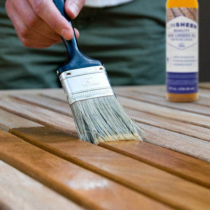 Raw Linseed Oil – Flaxseed Wood Treatment Conditioner to Rejuvenate, Restore and Condition Wood Patio Furniture, Decks to Kitchen Cutting Boards, 32 oz Bottle