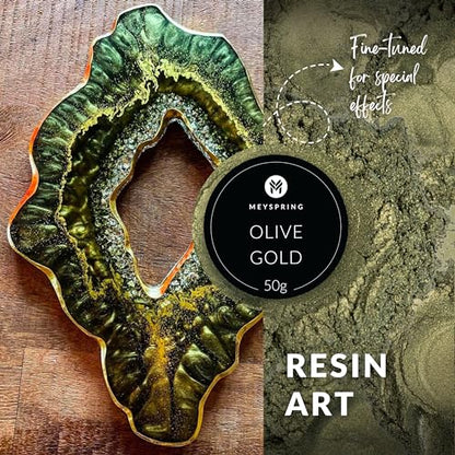 Olive Gold Epoxy Resin Green Pigment