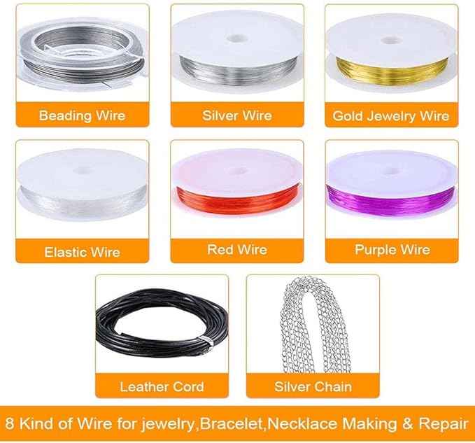 2015pcs Jewelry Findings Making Starter Supplies Kit Repair Tool Set for Bracelet Necklace Rings DIY Decor Tool
