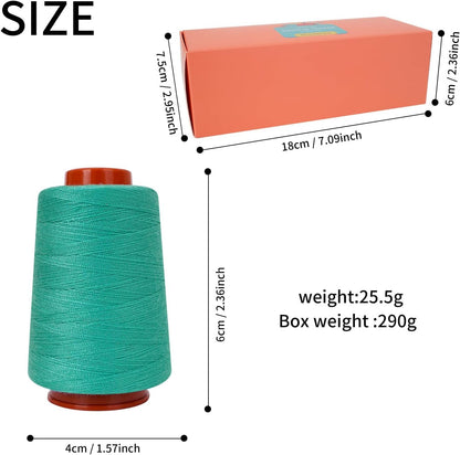 Sewing Thread Kit, 10 PCS, All Purpose Sewing Thread 40wt, Assorted Colors Each 800 Yards of Polyester Threads for Sewing Machine, Hand Stitching, Quilting, Serger (Bright Color Series)
