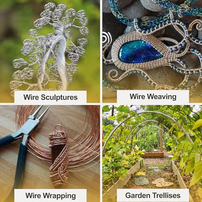 12 Gauge Light Green Anodized Aluminum Craft Wire (60 Foot)