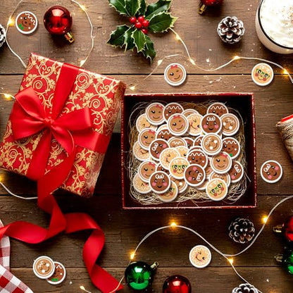 Christmas Gingerbread Mini Erasers Bulk (60 Count)
