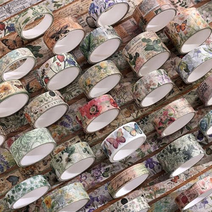 42 Rolls Vintage Washi Tape Set (42 Count)
