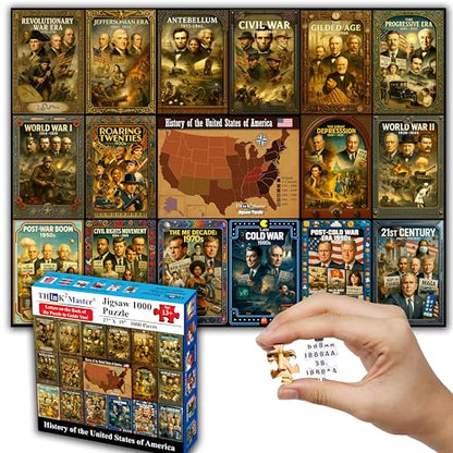 History of the United States 1000 Pieces Large Format Jigsaw Puzzle