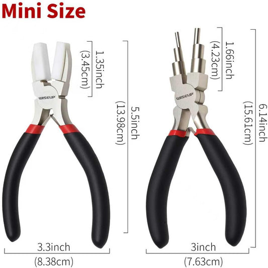 WISEUP Jewelry Pliers Set - 6 in 1 Bail Making Plier, Making Nylon Plier for Jewelry DIY Craft,Repair & Wire Wrapping,jewelry making tools - Crafty Corner