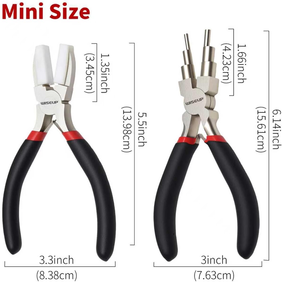 WISEUP Jewelry Pliers Set - 6 in 1 Bail Making Plier, Making Nylon Plier for Jewelry DIY Craft，Repair & Wire Wrapping，jewelry making tools - Crafty Corner