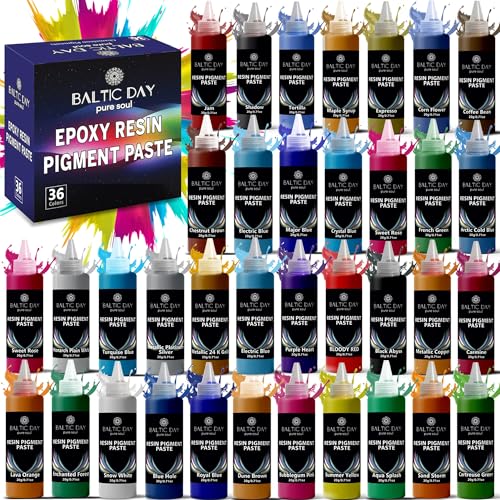 36 Colors Epoxy Resin Pigment Paste Set